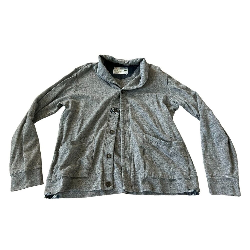 Robert Graham Jeans Womens Cardigan Sweater‎ Gray Size XL Pockets Long Sleeve